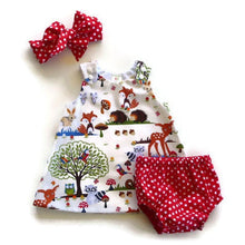 Load image into Gallery viewer, Summer Baby Girl Clothes Toddler Floral Headband Cartoon Dress Dot Shorts Outfits Clothes set 0-24M For Baby Girls  With Bow

