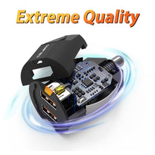 Load image into Gallery viewer, Mini USB Car Charger Adapter 2A Mobile Phone Dual USB Car-charger Stylish Design Two Charging Ports Car Gadgets
