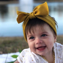 Load image into Gallery viewer, Modern Headbands Knitted Newborn Baby Bows Head Warm Headband Infant Toddler Hair Bow for Girls  Kids
