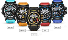 Load image into Gallery viewer, NEW Sport Analog-Digital Watch For Men and Woman  Waterresistant 50M Professional Waterproof Quartz Large Dial Military Wristwatches  With Night Mode

