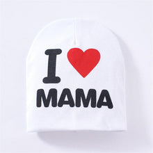 Load image into Gallery viewer, Baby " I Love mama , i love papa"  Cap Children Cap Kids Solid Baby Beanie Hat Fashion Ears Straw In Modern New Design
