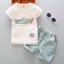 Load image into Gallery viewer, Fashion T shirt and Shorts Set Cartoon Cotton Summer Clothing for Newborn Baby Boy Infant Fashion Outerwear Clothes
