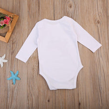 Load image into Gallery viewer, Modern Christmas Newborn Infant Baby Boys and Girls Cartoon Deer Christmas Tree Print Long Sleeves Romper
