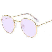 Load image into Gallery viewer, Luxury Leon Classic Small Round Unisex Sunglasses For Women and Men Mirror Sun Glasses Vintage Style With UV400 Protection
