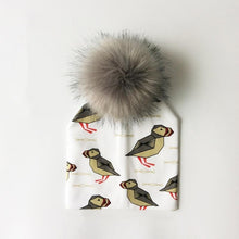 Load image into Gallery viewer, Luxury Modern Unique Toddler Boys and Girls Cartoon Printing Cotton Pompom Cap For Baby Beanie Hat With Pompon For Kids
