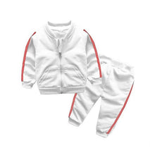 Load image into Gallery viewer, Fashion New Clothes Cotton Long Sleeve Solid Zipper Jacket Pants 2pcs Baby Boy / Baby Girl Clothing Set In Sport Design
