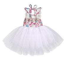 Load image into Gallery viewer, Handmade Girl Dress With Sequins Baby Girls Dress Tulle Tutu Floral Dress Baby Dresses Sundress Baby Clothing For Wedding and Celebrations

