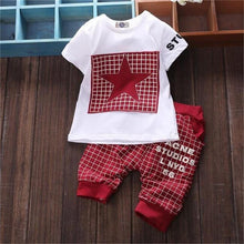 Load image into Gallery viewer, Baby Boy Clothes Winter Kids Clothes Sets T-shirt Pants Suit Star Printed Clothes Newborn  For Boys
