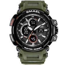 Load image into Gallery viewer, Orange Modern Sport  Waterproof 50M Men Watches With LED Digital Display In Military Armi Relogio Masculino Style
