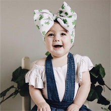 Load image into Gallery viewer, Luxury Modern Colorful Newborn Toddler Baby Girl Boy Headwear Solid Bowknot Soft Turban Knot Hairband For Girls Kids
