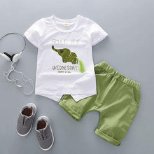 Load image into Gallery viewer, Fashion T shirt and Shorts Set Cartoon Cotton Summer Clothing for Newborn Baby Boy Infant Fashion Outerwear Clothes
