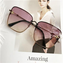 Load image into Gallery viewer, Popular brand  Oversize Square Sunglasses For Women and Ladies  Luxury Driving Superstar  Designer Sunglasses With Shades and Gradient Glasses With  UV400 Protection
