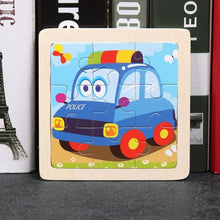 Load image into Gallery viewer, 10pcs Of Wood Puzzle Baby Young Children Early Lessons Learned Intelligence Cartoon Animal Puzzle Wooden Toys Education Puzzles
