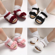 Load image into Gallery viewer, Princess Cute Baby Girls Newborn Infant Floral Sandals Soft Crib Walkers Breathable Shoes Best Baby Gift
