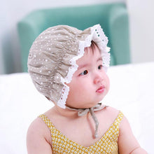 Load image into Gallery viewer, Retro Vintage Newborn Baby Cotton Baby Girl Hat Cap Princess Infant Toddler Baby Bonnet Girls Summer Sun Hat For Girls
