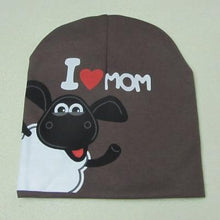Load image into Gallery viewer, Modern Popular Baby Knitted Warm Cotton Beanie Hat cap For Toddler Baby Kids Cap for Girls &amp;  Boys I love Mama Prints Baby Hat Design
