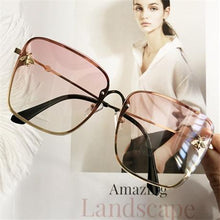 Load image into Gallery viewer, Popular brand  Oversize Square Sunglasses For Women and Ladies  Luxury Driving Superstar  Designer Sunglasses With Shades and Gradient Glasses With  UV400 Protection

