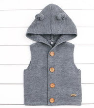 Load image into Gallery viewer, Winter Hooded Knitted Long Sleeve  Sweaters For Newborn Babies

