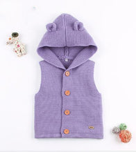 Load image into Gallery viewer, Winter Fashionable Sweaters For Baby Cardigans Autumn Hooded Newborn Knitted Jackets Cartoon Bear Children Long Sleeve Clothing
