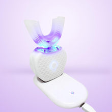 Load image into Gallery viewer, Teethbrush Whitening V-White 360° Ultrasonic Electric Toothbrush Sonic Toothbrush for Adults | 2021 Model | Rechargeable Portable Automatic LED light Infrared Protecting for Gums IPX7 Waterproof Hands Free
