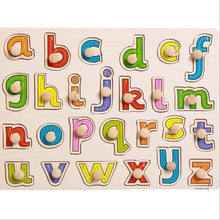 Load image into Gallery viewer, Kid Early Educational Table With Shapes of Vegetables and Animals Baby Hand Grasp Wooden Puzzle Toy Alphabet And Digit Learning Education Child Wood Toy
