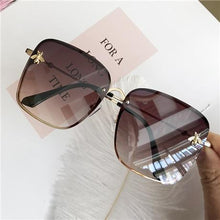 Load image into Gallery viewer, Popular brand  Oversize Square Sunglasses For Women and Ladies  Luxury Driving Superstar  Designer Sunglasses With Shades and Gradient Glasses With  UV400 Protection
