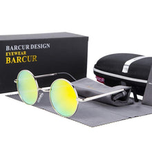 Load image into Gallery viewer, Luxury Elegent Retro Round Sunglasses Mirror Round Sunglasses Polarized Glasses  For Men and Women With UV400 Protection
