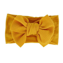 Load image into Gallery viewer, Baby Accessories Infant Baby Girl Cute Bow Headband Newborn Solid Headwear Headdress Nylon Elastic Hair Band Bow For Girls
