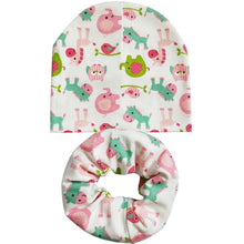 Load image into Gallery viewer, Modern Cartoon Cotton Baby Hat Winter Baby Girls Hat Newborn Boys Hats Kids Cap Scarf Set Children Beanies For Kids With Scarf
