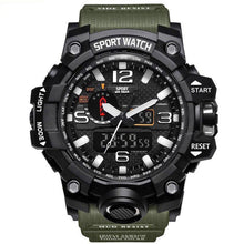 Load image into Gallery viewer, Popular Men Military Army Mens Watch With Led Digital Display Analog Automatic Watch for Men and Woman Sport watch
