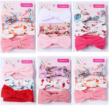 Load image into Gallery viewer, Modern 3PCS Set Floral Bows Baby Headband Dot Bowknot Cotton Hair Band Girls Hair Accessories For Girls
