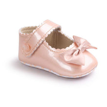 Load image into Gallery viewer, Red Princess Baby Girl Shoes Newborns Butterfly-knot PU Leather Shoes Infants Crib Soft Fashion Footwear Shoes
