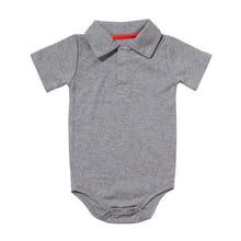 Load image into Gallery viewer, Summer Baby Boy/Girl Turn-down Collar Rompers Infant Newborn Cotton Clothes Jumpsuit
