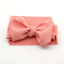 Load image into Gallery viewer, Modern Luxury Newborn Large Bow Cotton Rainbow Print Headwrap Baby Girl Fabric Messy Bow Turban Headband
