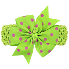 Load image into Gallery viewer, Modern Luxury Children Dot Bow Wide Hair Head Band Headband Headwear For Girls Baby
