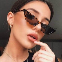 Load image into Gallery viewer, New Women Cateye Vintage Small Sunglasses Brand Designer Retro  Female Lady Eyeglass Cat Eye In Vintage Old Style
