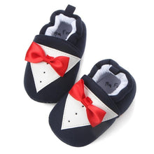 Load image into Gallery viewer, Modern Elegant Baby First Walkers Infant Newborn Autumn Winter Butterfly-knot Cotton Kids Soft Pre walker Shoes For Boys
