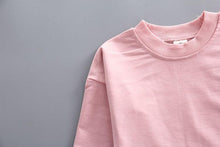 Load image into Gallery viewer, Modern Luxury Classic style Fall Baby Boys and Girls Clothing Set T-shirt Tops Pant Tracksuits Outfits For Kids
