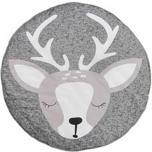 Load image into Gallery viewer, Play Mat Cartoon Animal Baby Mats Newborn Infant Crawling Cotton Round Floor Carpet Rugs Mat for Kids Room Nursery Decor
