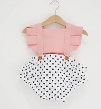 Load image into Gallery viewer, Baby Girl Clothes Splice Bodysuit Jumpsuit Playsuits Ruffled Outfit Summer Backless Sunsuit For Girls In Modern Style
