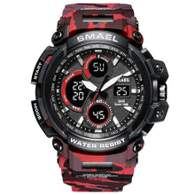 Load image into Gallery viewer, Orange Modern Sport  Waterproof 50M Men Watches With LED Digital Display In Military Armi Relogio Masculino Style
