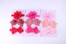 Load image into Gallery viewer, Baby Girls Headband Set Bow Knot Head Bandage Kids Toddlers Headwear Flower Hair Band Infant Clothing Accessories
