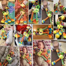 Load image into Gallery viewer, Modern Baby Development Giraffe Animal Hand Bells Rattles Handle Toys Stroller Hanging Teether Baby Toys For Kids
