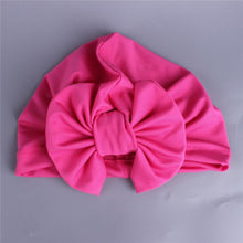 Load image into Gallery viewer, Newborn Baby Kids Boys Girls Soft Turban Cap Beanie Solid Bow Knot Wrap Cap For Baby
