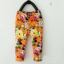 Load image into Gallery viewer, New Luxury Autmn Print Design For 0-2 Years Kids Winter Baby Girls Leggings Floral Print Casual Thick Pants for Kids clothing Cotton Warm Children's Trousers
