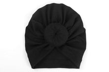 Load image into Gallery viewer, Newborn Toddler Baby Girl Turban Cotton Beanie Hat Warm Soft Cap Solid Knot Soft Wrap In Modern Style
