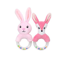 Load image into Gallery viewer, Modern Luxury Baby Rattle Toys Rabbit Plush Baby Cartoon Bed Toys for Newborn Educational Toy Rabbit Bear Hand Bells For Kids and Baby
