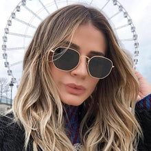 Load image into Gallery viewer, Unisex Woman and Man  Vintage Retro and Modern  Sunglasses Square Metal Frame Sunglasses Pilot Mirror Classic  With UV400 Protection
