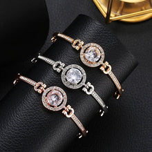 Load image into Gallery viewer, Luxury Diamond Shiny Fashion Luxury Jewelry  Zircon Multi-Layer Bangle Bracelet High Quality Rhinestone Charm Bracelet for Women and Girls
