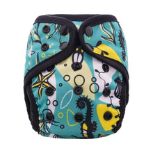 Load image into Gallery viewer, Newborn Pocket Diaper Cloth Diapers Bamboo Charcoal Inner Waterproof PUL Outer Double Gussets Nappies for Baby
